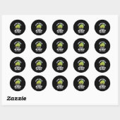 Kameleon - Kleuren zijn saai Ronde Sticker (Vel)