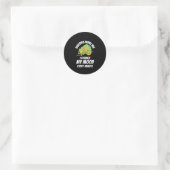 Kameleon - Kleuren zijn saai Ronde Sticker (Tas)