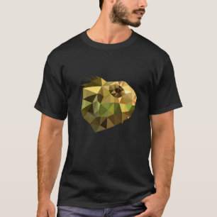 Kameleon Lizard Polygon Art Terrarium T-shirt