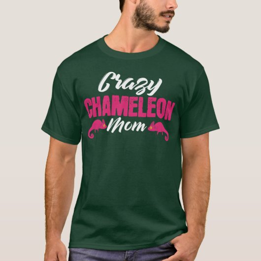 Kameleon Mom Joke Mother Lizard Pet Chameleons Bo T-shirt (Voorkant)