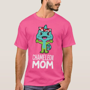 Kameleon reptiel eigenaar Funny Chameleon Mom T-shirt