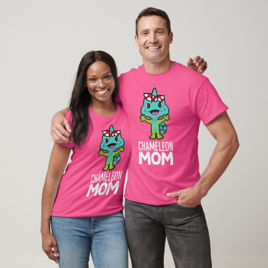 Kameleon reptiel eigenaar Funny Chameleon Mom T-shirt (Unisex)