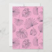 Kameleon Reptiel Tropisch Meisje Witte Verjaardag Kaart (Achterkant)