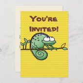 Kameleon Schattige Funny Kaart (Voorkant / Achterkant)