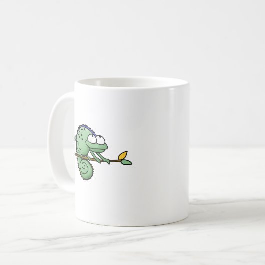 Kameleon Schattige Funny Koffiemok (Voorkant links)