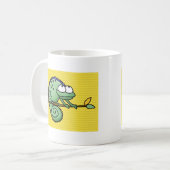Kameleon Schattige Funny Koffiemok (Voorkant links)
