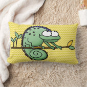 Kameleon Schattige Funny Kussen (Deken)