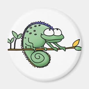 Kameleon Schattige Funny Magneet