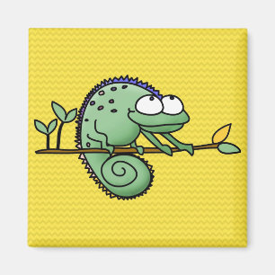 Kameleon Schattige Funny Magneet