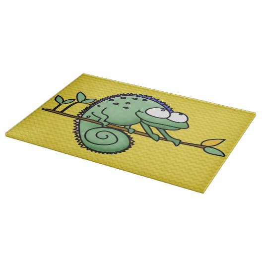 Kameleon Schattige Funny Snijplank (Hoek)