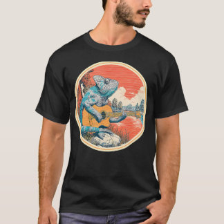 Kameleon Speel Gitaar Rockster 60S 70S Rock T-shirt