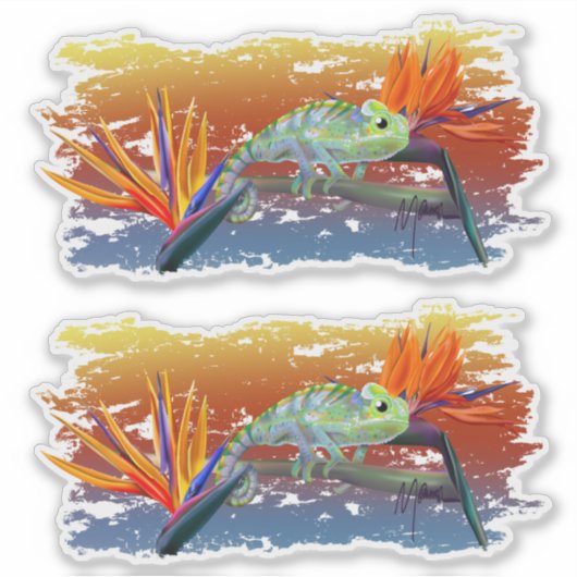 Kameleon  sticker (Voorkant)
