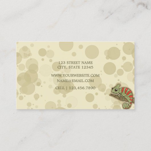 Kameleon - Visitekaartje (Achterkant)