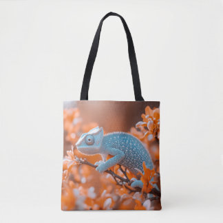 Kameleon Wilde Dier Portret Natuurlijke Omgeving Tote Bag