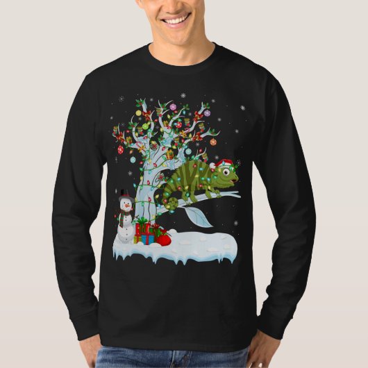 Kameleon Xmas Element Boom Verlichting Kameleon Ch T-shirt (Voorkant)