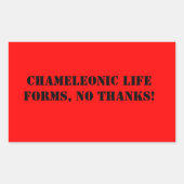 Kameleonisch leven vormt sticker (Voorkant)