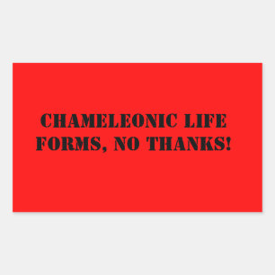 Kameleonisch leven vormt sticker