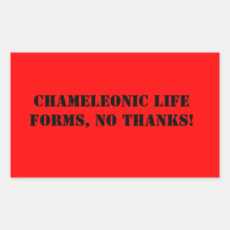 Kameleonisch leven vormt sticker