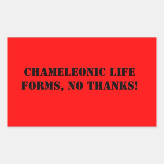 Kameleonisch leven vormt sticker (Voorkant)