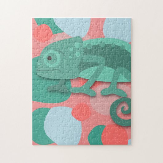 kameleonpuzzel legpuzzel (Verticaal)