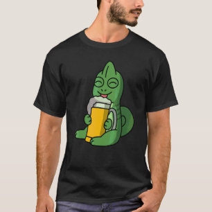 Kameleons Drinken Bier Huisdier T-shirt