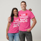 Kameleons Ik hou van kameleons T-shirt (Unisex)