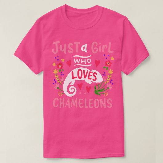 Kameleons Lizard Chameleon Lover T-shirt (Design voorkant)