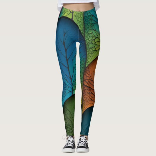Kameleontextuur Leggings (Voorkant)