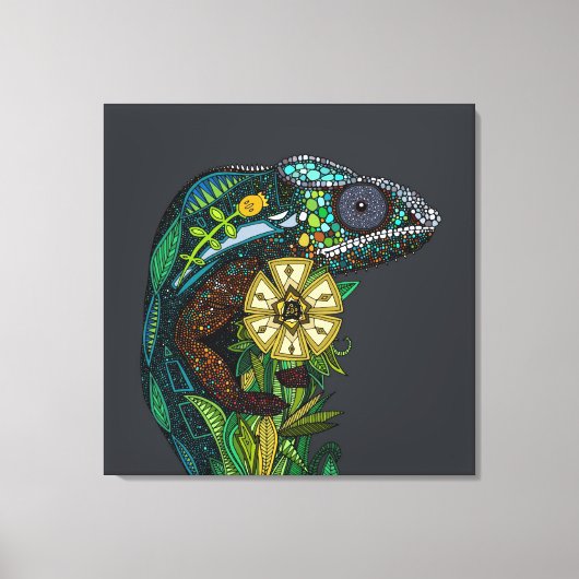 kameleoppen canvas afdruk (Voorkant)