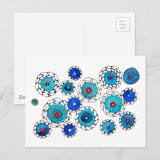 kamelias briefkaart (Voorkant / Achterkant)