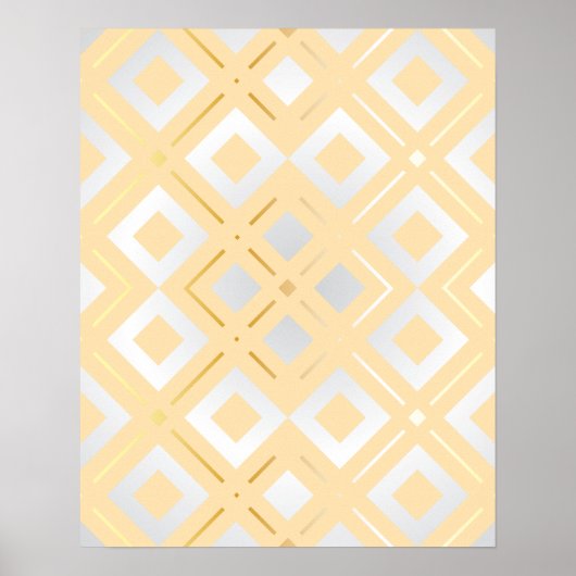 Kamelia's Geometrisch Patroon 8 Poster (Voorkant)