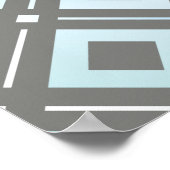 Kamelia's Geometrisch Patroon 9 Poster (Hoek)