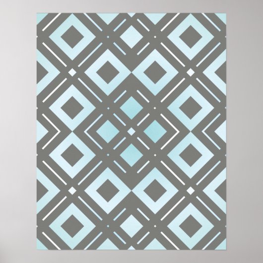Kamelia's Geometrisch Patroon 9 Poster (Voorkant)