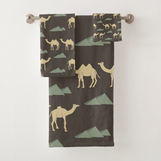 Kamelmuster Bad Handdoek (Insitu)