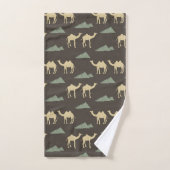 Kamelmuster Bad Handdoek (Handdoek)