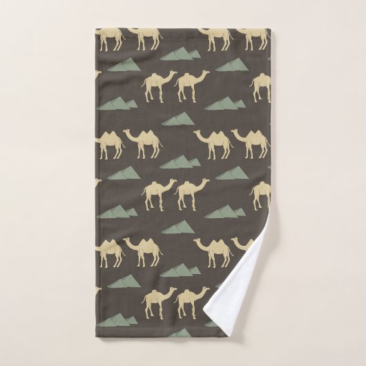 Kamelmuster Bad Handdoek (Handdoek)