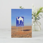 Kamelteken, Tunesië, kaart (Staand voorkant)