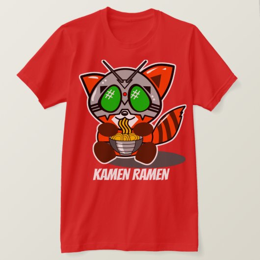 KAMEN RAMEN GIANT RED PANDA T-SHIRT (Design voorkant)