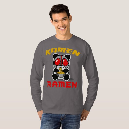 Kamen Ramen Long Hoeve T-shirt (Voorkant volledig)