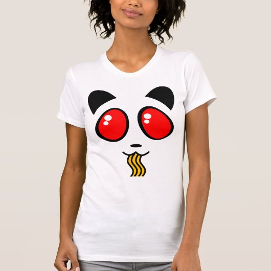 KAMEN RAMEN PANDA FACE WOMENS TSHIRT (Voorkant)