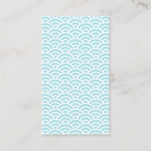 KAMENOZOKI 173 Seigaiha Waves - Energetic Ver. Visitekaartje (Voorkant)