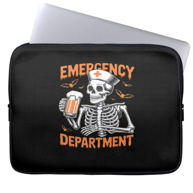 Kamer 2-zijdig Spoedeisende Hulp Halloween Verplee Laptop Sleeve (Voorkant)