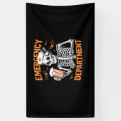 Kamer 2-zijdig Spoedeisende Hulp Halloween Verplee Spandoek (Verticaal)