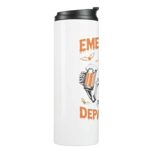 Kamer 2-zijdig Spoedeisende Hulp Halloween Verplee Thermosbeker (Gedraaid links)