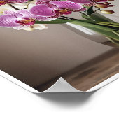 Kamer Decor Fresh Orchid Bloemboeket Poster (Hoek)