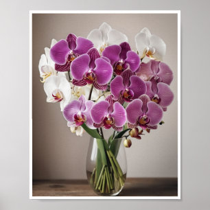 Kamer Decor Fresh Orchid Bloemboeket Poster