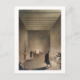 Kamer en Sarcophagus in de Grote Pyramide van Gi Briefkaart
