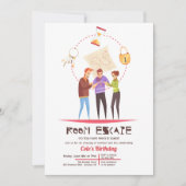 Kamer Escape Party uitnodiging (Voorkant)