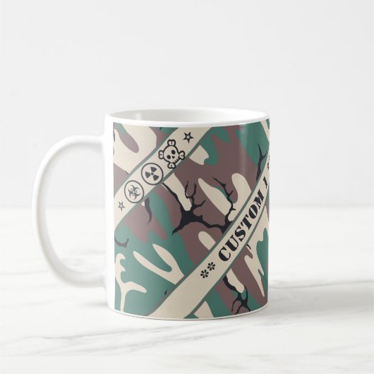 Kamer met aangepaste tekst koffiemok (Links)