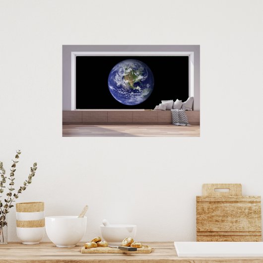 Kamer met een uitzicht. poster (Keuken)